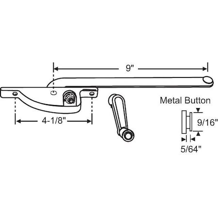 Strybuc Casement Operator Assembly 36-117B